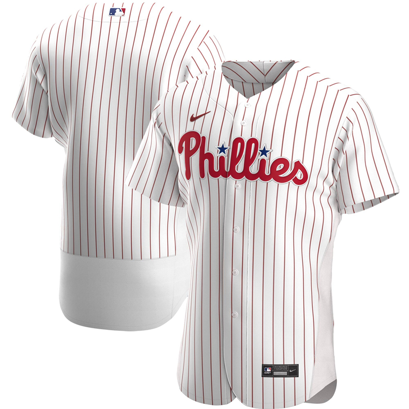 2020 MLB Men Philadelphia Phillies Nike White Home 2020 Authentic Official Team Jersey 1